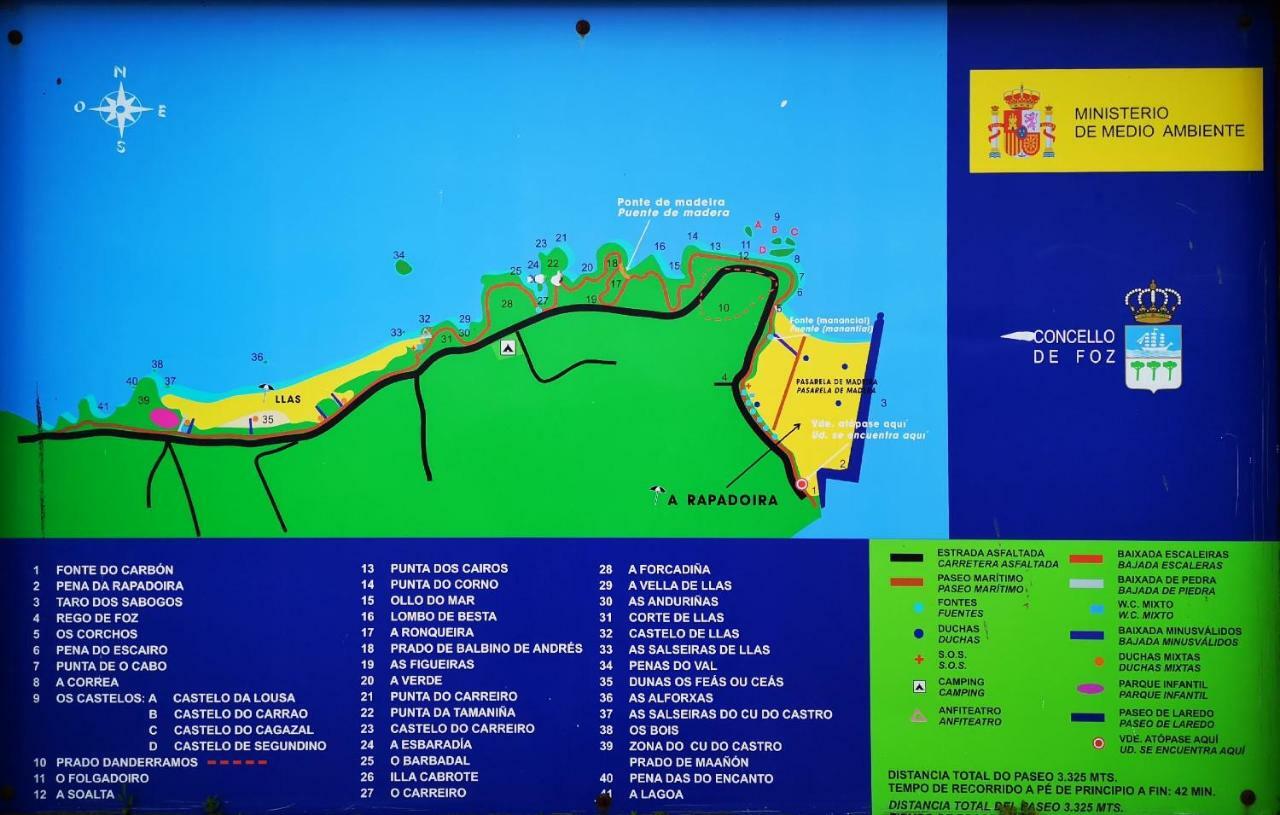 Duplex Tres Dormitorios Playa A Rapadoira Foz Exteriér fotografie